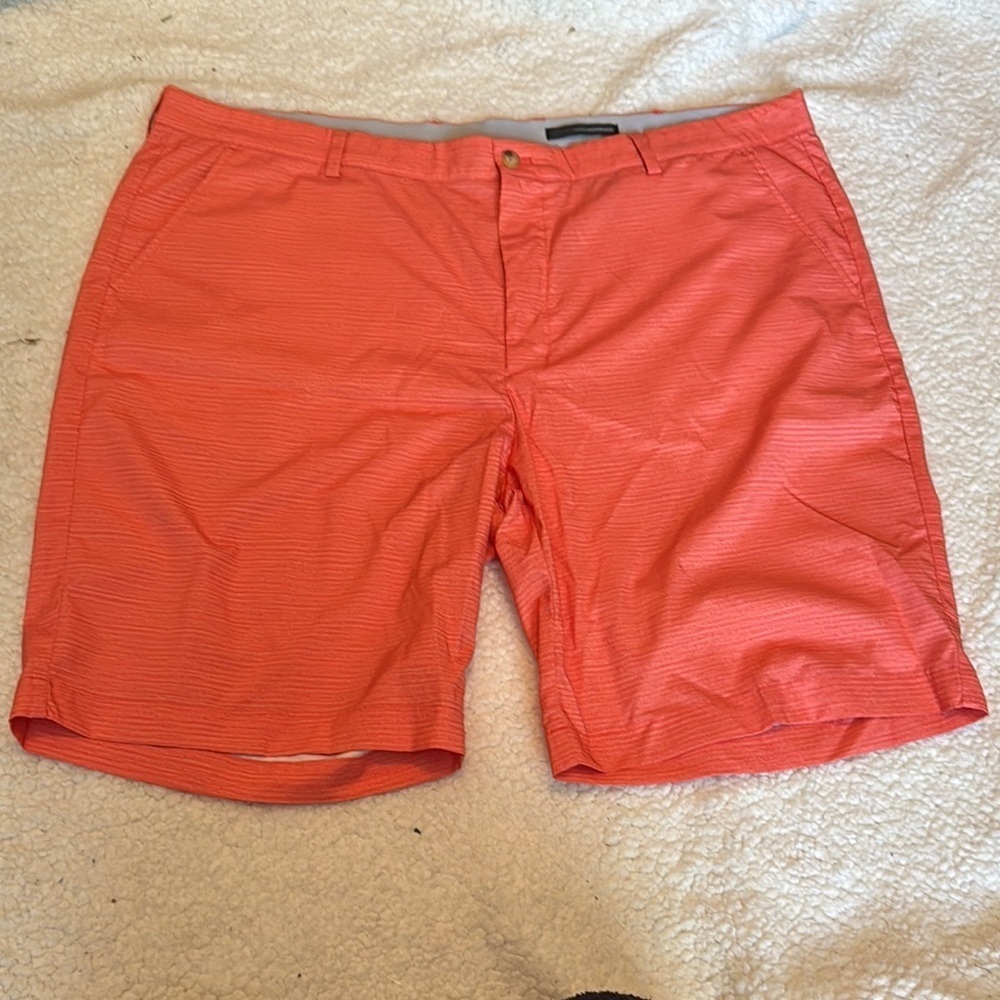 Greg Norman Collection Orange Flat Front Shorts